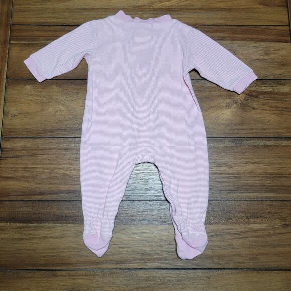 Chase Authentics Pink Stripes Infant Jumper w/ Footies "8 Dale Jr." - Size 6-9Mo - Picture 5 of 7
